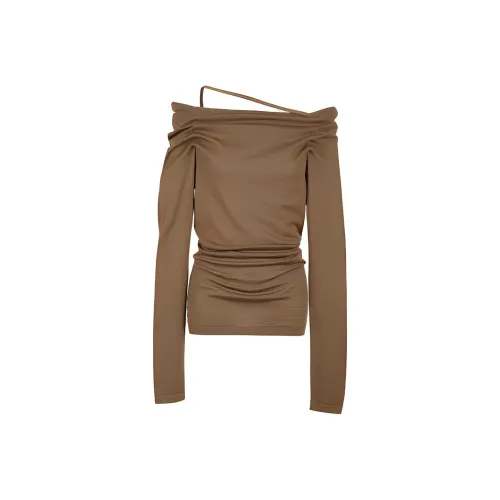 YOEYYOU Clay Brown Женские Свитеры