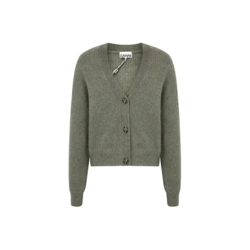GANNI Зеленые Женские Свитеры