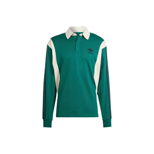 Adidas Originals Rugby Рубашка Rugby Jersey Мужской Зеленый