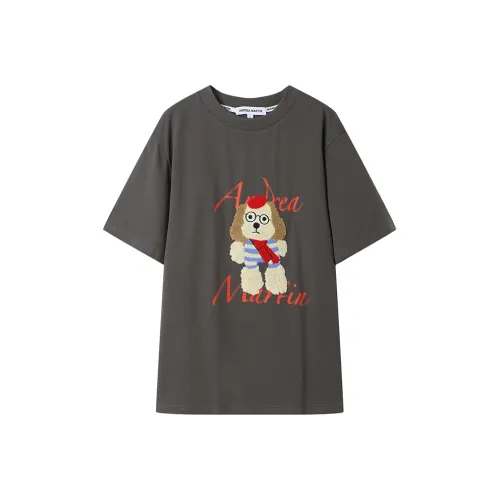 ANDREA MARTIN T-рубашка Женская Серого цвета