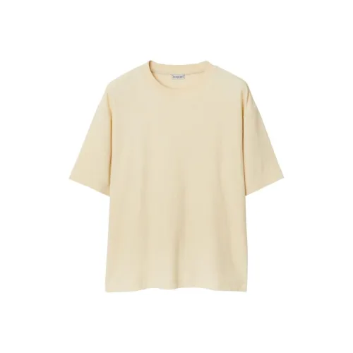 Burberry T-рубашка женская песочно-бежевого цвета с желтым оттенком