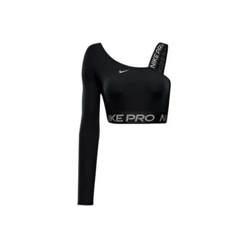 Nike Dri Fit Черный Женский Топы Короткие
