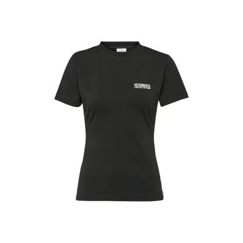 Vetements Черные Женские Футболки