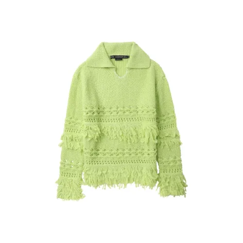 ANDERSSON BELL Коллаборация Свитер Женский Лаймово-Зеленый