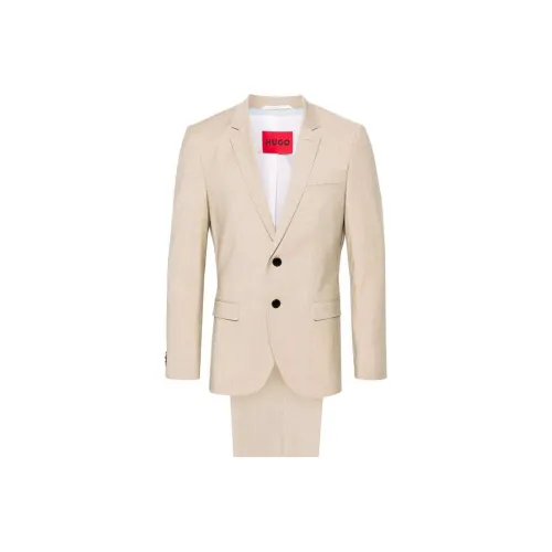 Hugo Boss SS24 Бизнес-костюм Мужской Светлый Бежевый