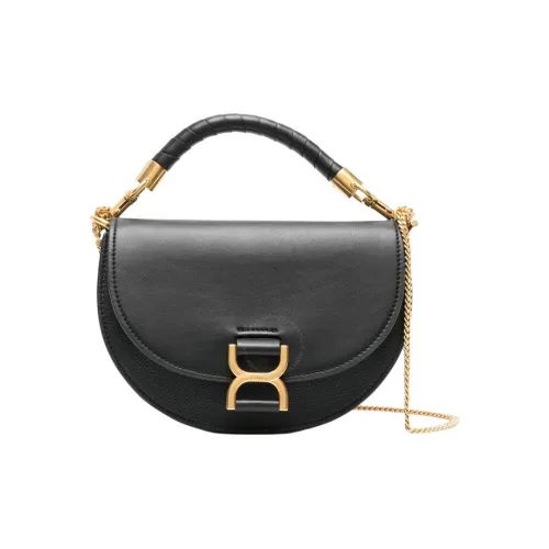 Chloe Marcie Телячья кожа Одно плечо Сумка Женская Черная