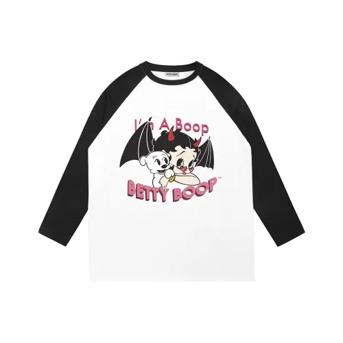 Betty Boop Белый/Черный Унисекс Футболка
