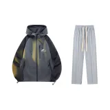 Set (Dark Gray Top + Gray Casual Pants)  
Комплект (Темно-серый топ + Серые повседневные штаны)