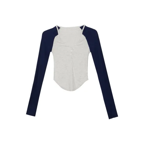 Princess Berdele Реглан-рукав T-рубашка Женская Темно-синяя