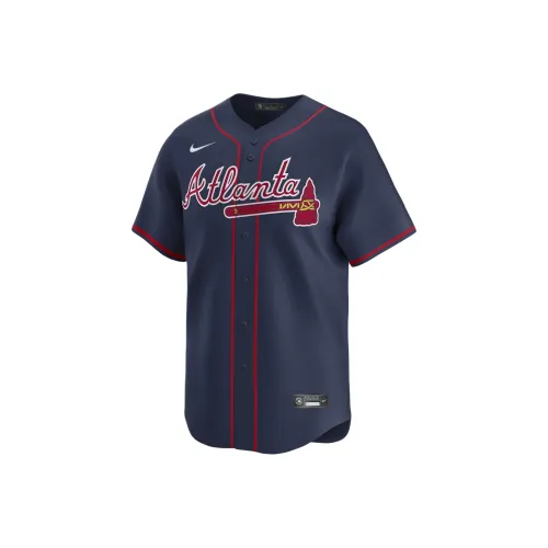Nike x MLB Спортивная одежда Matt Olson Atlanta Braves Мужской Морской синий