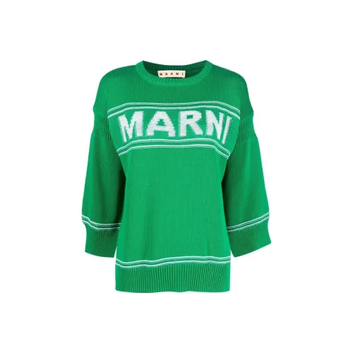 MARNI Зеленые Женские Свитеры