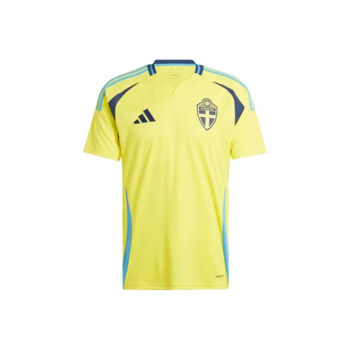 Adidas Sweden 24 Желтый Мужской Футбольный Джерси