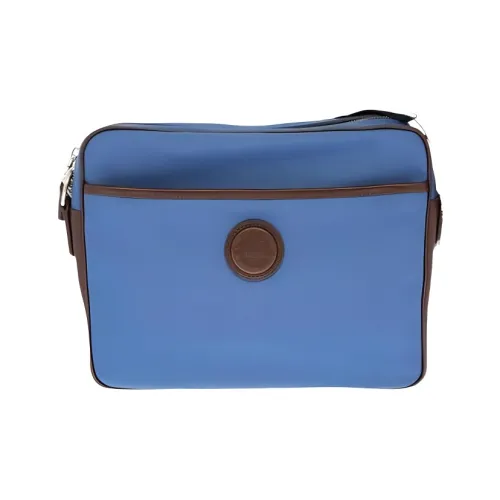 Dunhill Натуральная кожа Сумка через плечо Сумка на плечо Стандартная Мужская Синяя