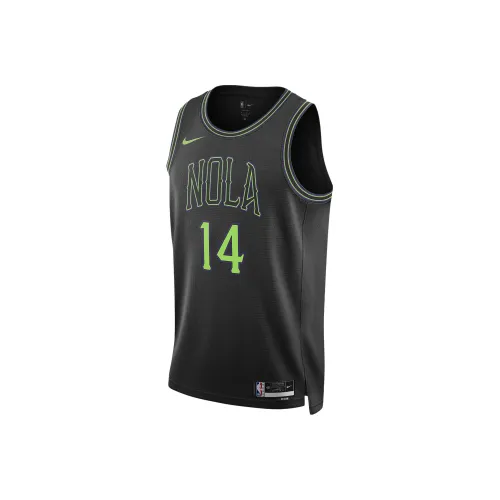 Nike Dri Fit Баскетбольная Джерси Городская EDITION 2023 24 Сезон New Orleans Pelicans Brandon Ingram Размер 14 Мужской Черный