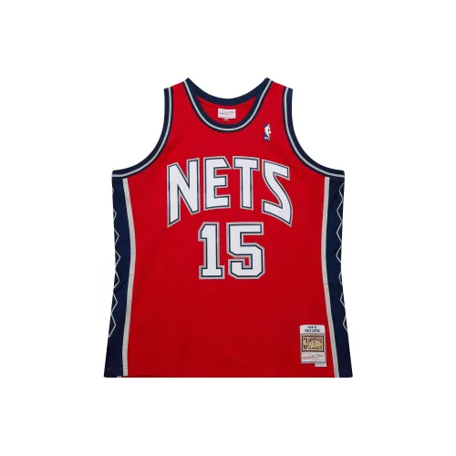 MITCHELL NESS Баскетбольная Джерси SW Фанатская версия Carter 2006-07 Сезон Nets Carter Размер 15 Мужская Красная