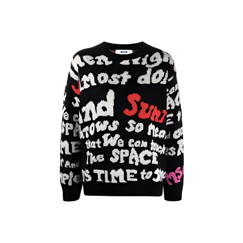 MSGM Черные Женские Свитеры