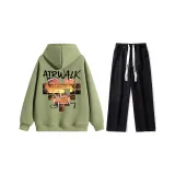 Комплект (Мох Зеленый Топ + Черные Джинсы)