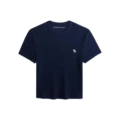 Abercrombie＆Fitch Стандартная футболка женская темно-синий