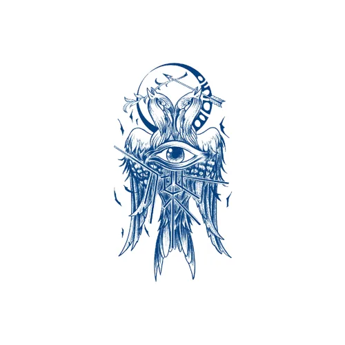 LIEJI Eye OF Wisdom Herbal Tattoo Стикер