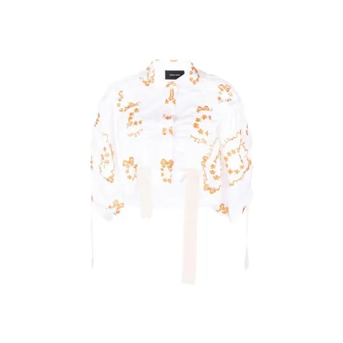 SIMONE ROCHA Белый Женские Короткие Топы