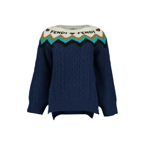 FENDI Темно-синий Женские Свитеры