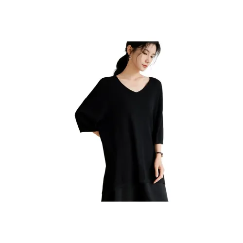 DianThia Черные Женские Футболки