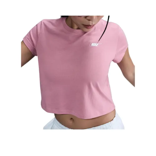 Nike Sportswear Club Стандартная футболка женская розовая