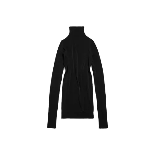 Balenciaga SS25 Свитер Slim Fit Женский Черный