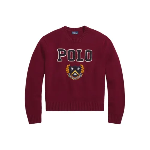 Polo Ralph Lauren Свитер Женские Темно-красный Драгоценный камень