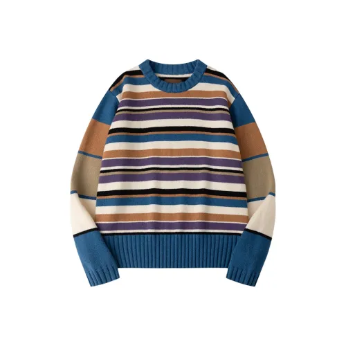 CYCLE DOCUMENT Свитер Женский Синий Фиолетовый Полосы