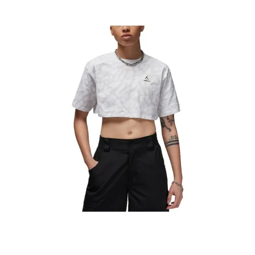 Джордан Белый Женский Короткий Топ