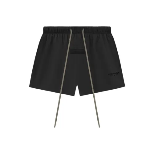 Fear of God ESSENTIALS 2024 Summer Collection SS24 Бег Короткие Повседневные Шорты Мужские Темно-деревянный Черный Черный