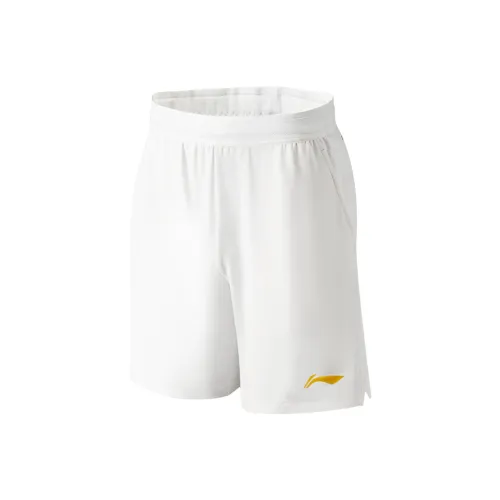 LINING Badminton series Стандартный белый Унисекс Спортивные шорты