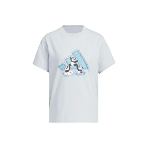 Adidas T-Shirt Женская Светло-Синяя