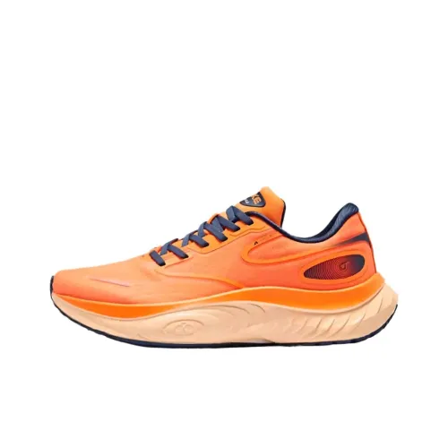 Erke Land Tour Беговые кроссовки Низкий топ Флуоресцентный Свежий Апельсин Мужской