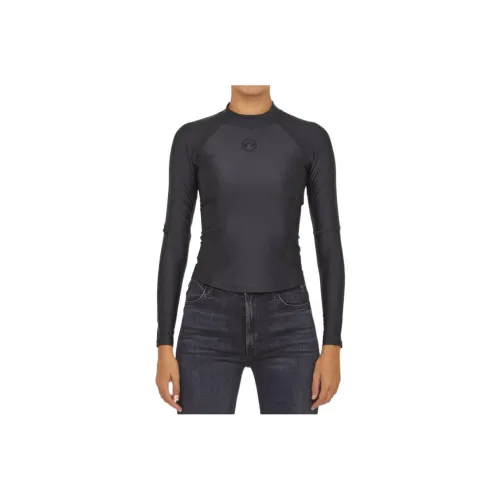 Marine Serre Черные Женские Рубашки T