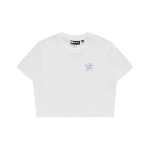 FILA FUSION Комплект с короткими рукавами футболка женский стандартный белый