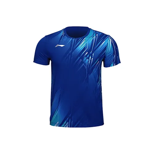 LINING Бадминтон Джерси Унисекс Темный Корабельный Синий