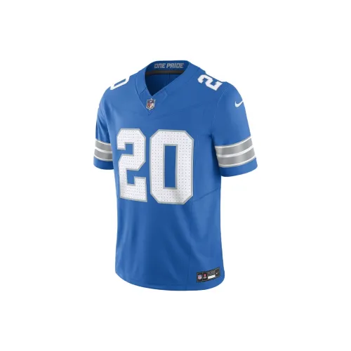 Nike Dri FIT NFL Ограниченный Футбол Джерси Регби Джерси Barry Sanders Detroit Lions Унисекс Синий