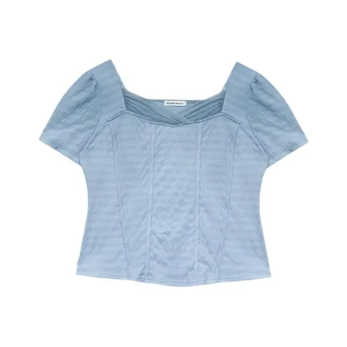 WUPODAMANVZHUANG T-рубашка Женская Синяя