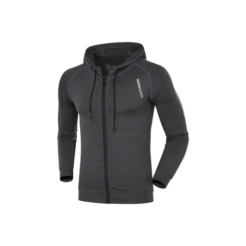 BKCXZICE Ветрозащитная Термическая Спортивная Одежда Унисекс Черный Серый