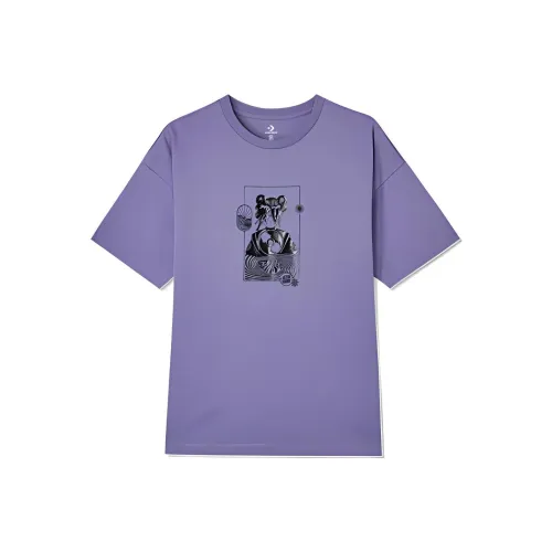 Конверс Фиолетовые Женские Футболки
