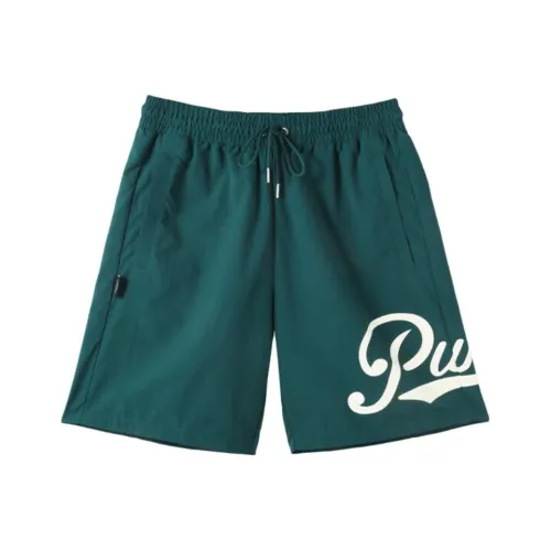 PUMA TEAM CC Повседневные шорты Мужские Рождественские Зеленые