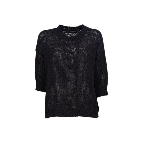 ROBERTO COLLINA SS22 Свободный крой Свитер Женский Черный