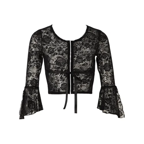 JYOSEI Черный Женские Короткие Топы