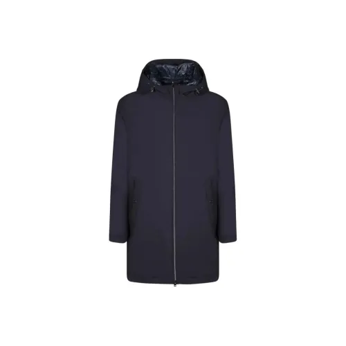 HERNO Мужское пальто морского синего цвета
