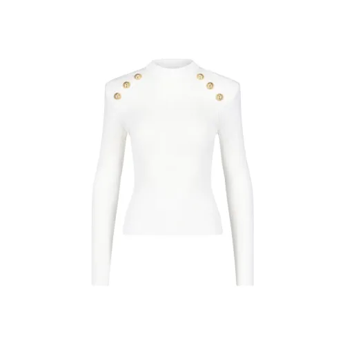 BALMAIN Белые Женские Свитеры