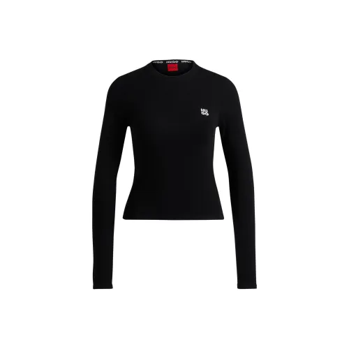 HUGO BOSS Черные Женские Свитеры