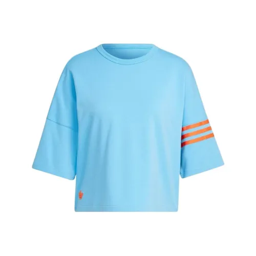 Adidas Синие Женские Футболки