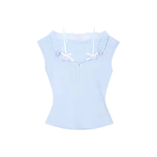 ABBY GODDESS Топ без рукавов Женский Экрю
